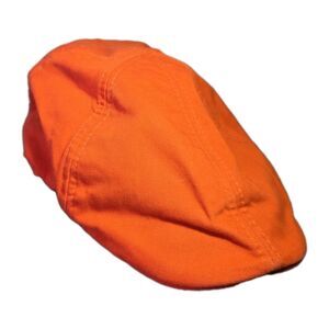 Wonderful Diadem Bright Summer Orange Cotton Newsboy Hat Floral Under